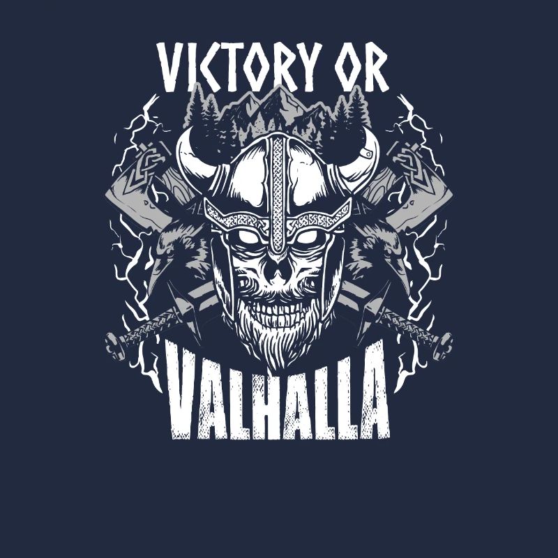 Wikinger-Krieger-Zitat Geschenk | Victory Or
