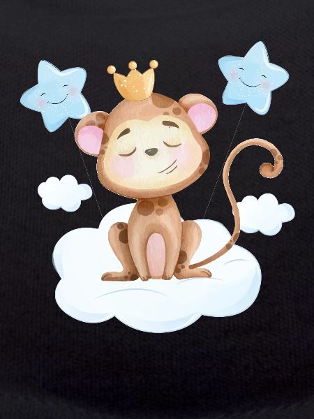 Singe doux bébé
