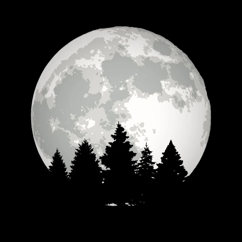 Lune forêt
