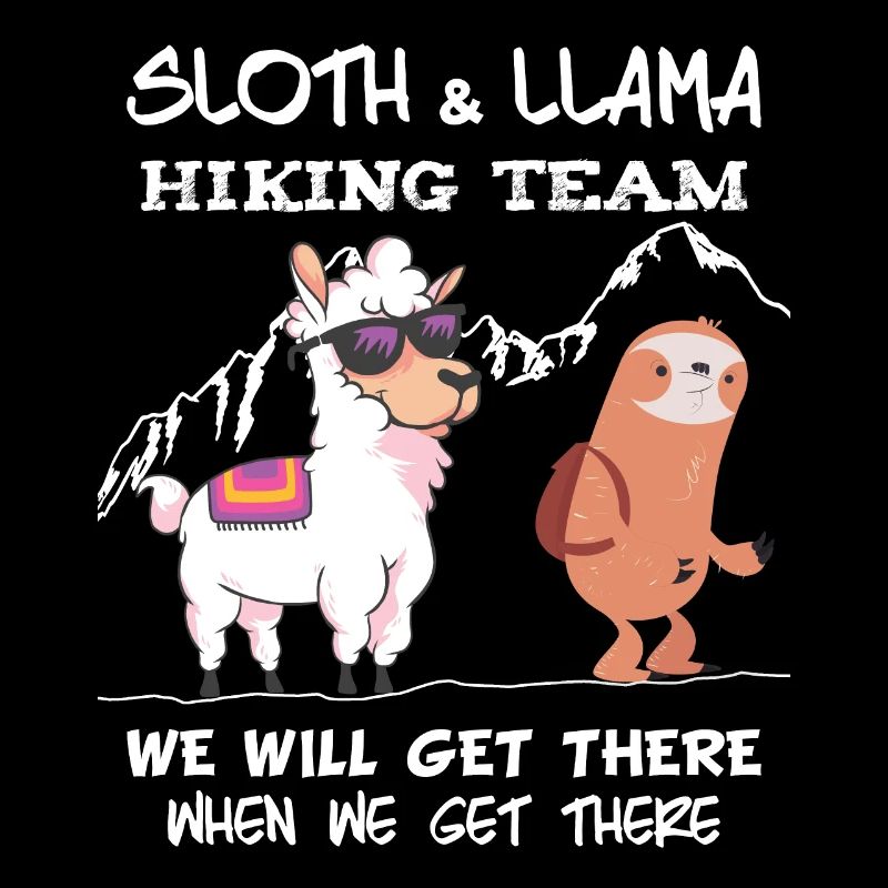 Sloth Hiking Team - Faultier Lama Wandern