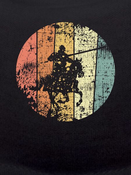 Knight retro medieval rider