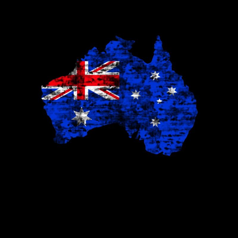 Australia Map Vintage