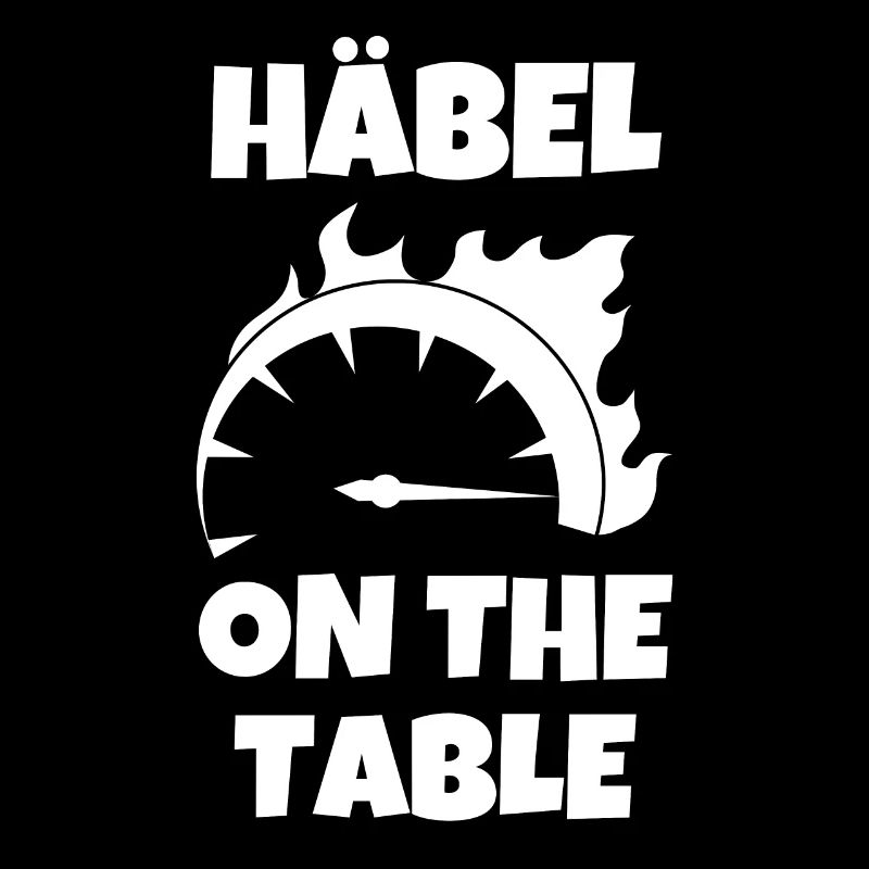 Häbel on the table Lokführer Geschenk