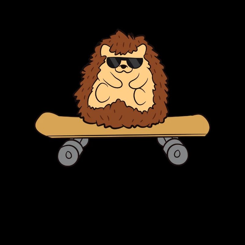 Igel Skateboard Lustiger Igel