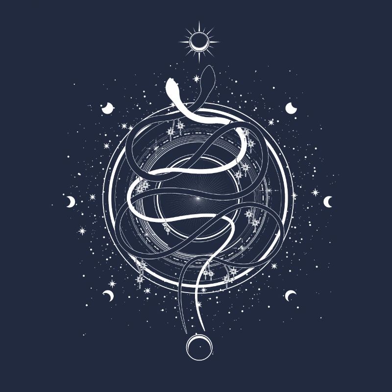 Serpents Lune Phase Occulte Wicca Goth Clothes