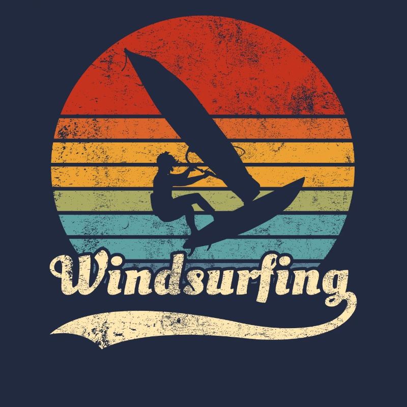 Windsurfing Windsurfer Retro Geschenkidee