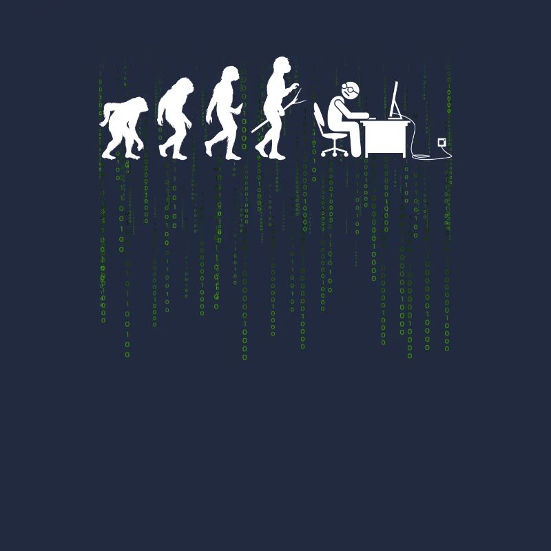 Evolution Ordinateur Détrissement Bürarbeit Cadeau