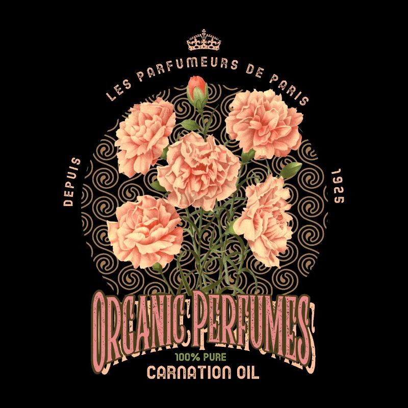 Parfum œillets Affiche vintage, publicité ancienne