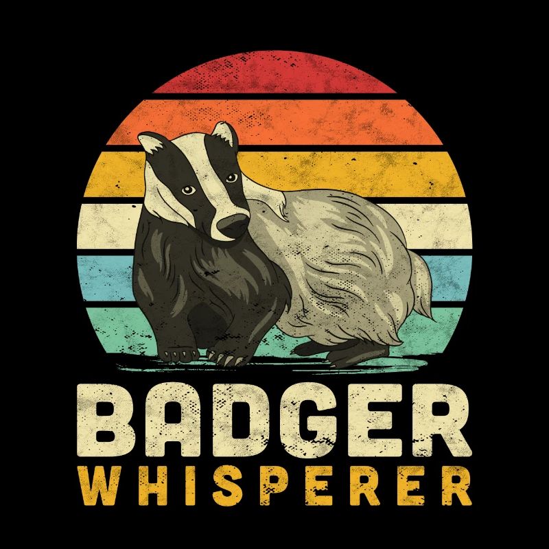 Honigdachs Flüsterer lustiger Dachs Spruch