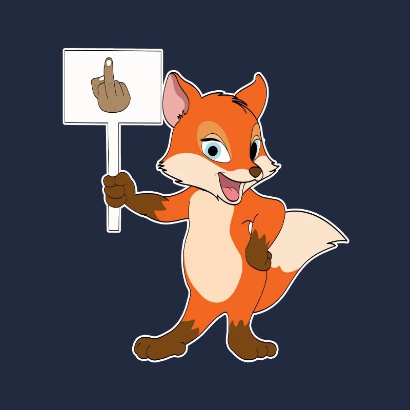 Drôle de forêt de renards Cadeau d'animal mignon
