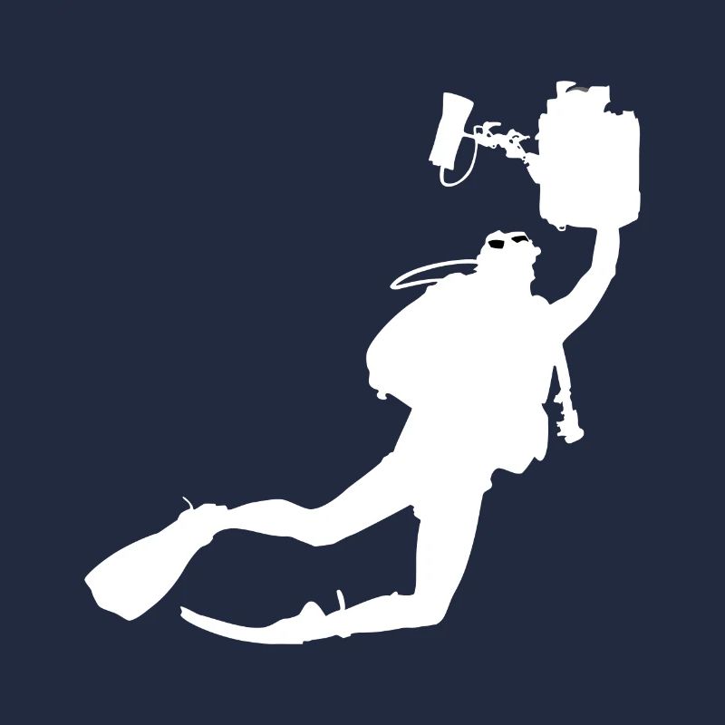 Diver with underwater camera