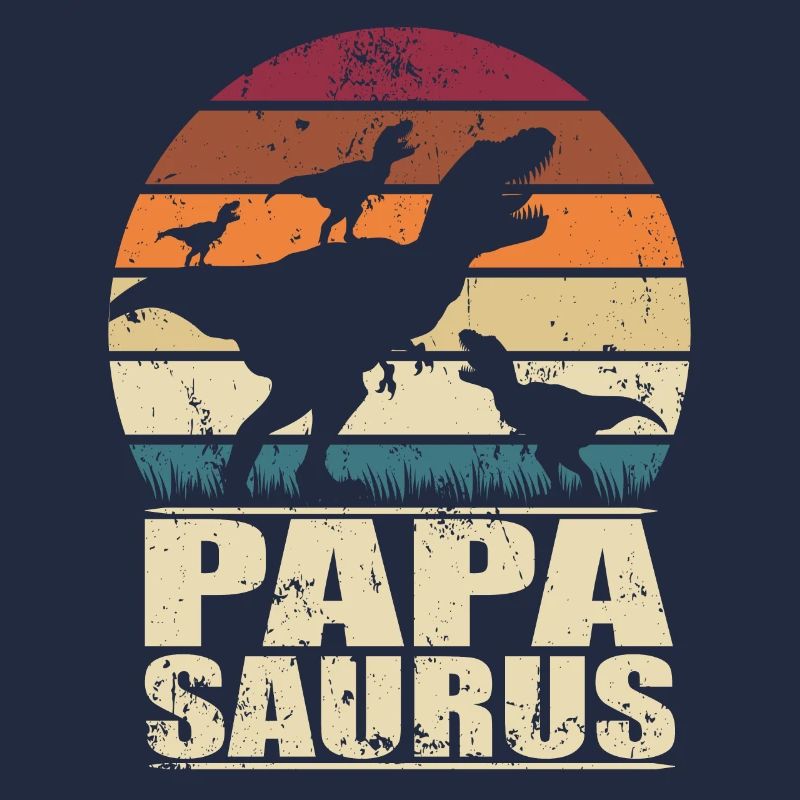 Papasaurus Dinosaurier Drillinge Vater Trex Dino