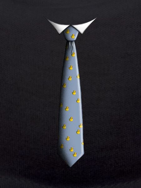 Tie with ducks