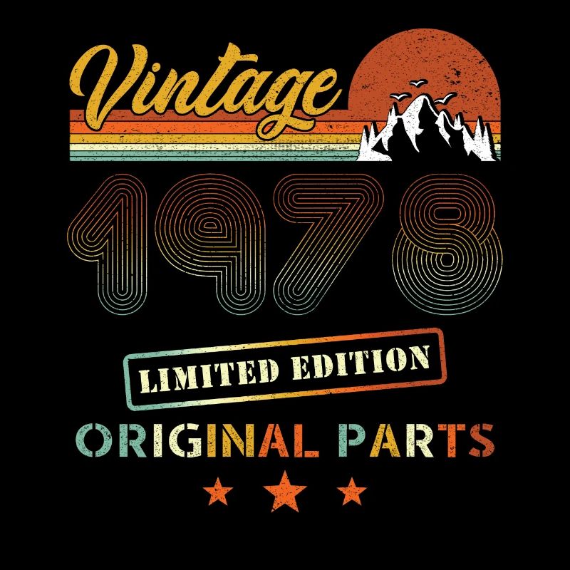 Vintage 1978 Retro Geburtstag
