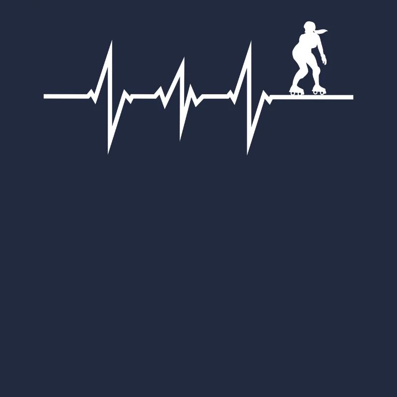 Roller skates driving saying design ECG
