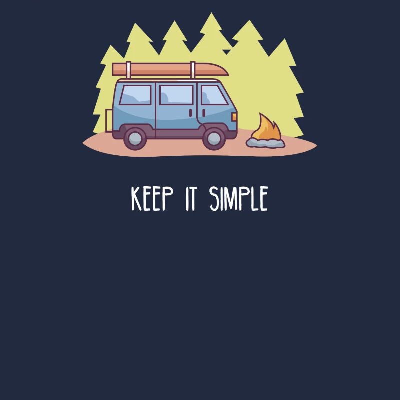 Keep it Simple I Camping Van Campingplatz Motiv