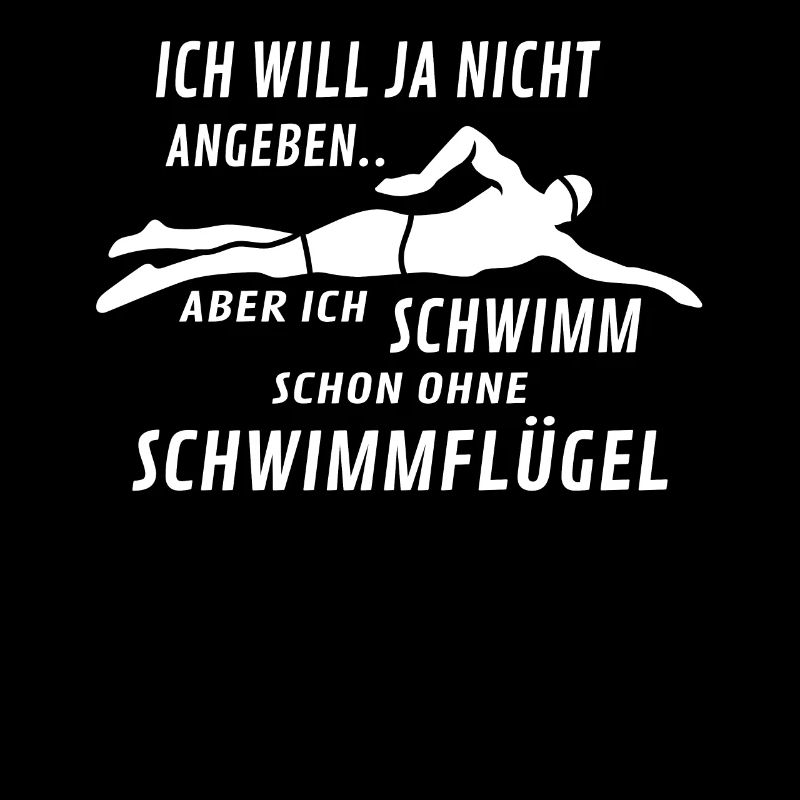 Schwimmen Schwimmer lustiger Spruch