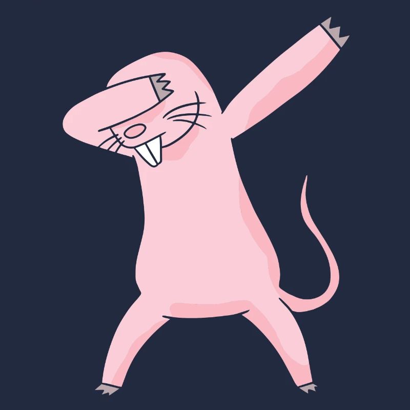 Dabbing nue moue rat Naked Mole cadeau