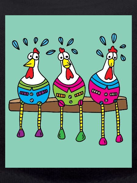 Crazy chickens funny chicken