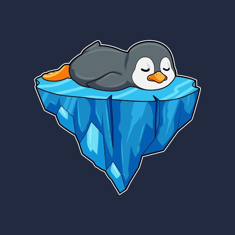 Pinguin Eisscholle