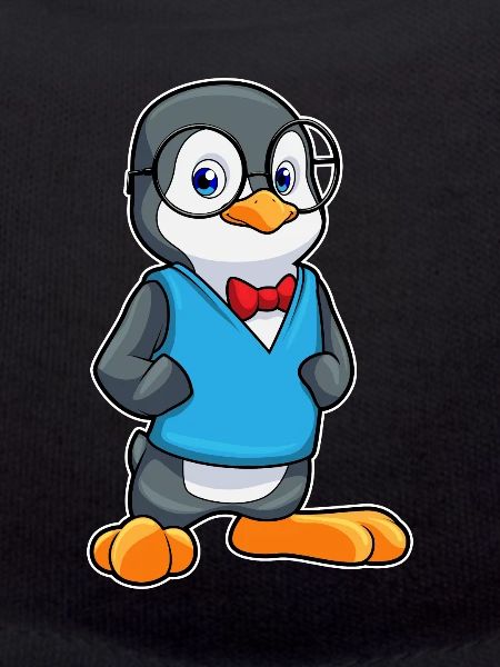 Pinguin Nerd Brille