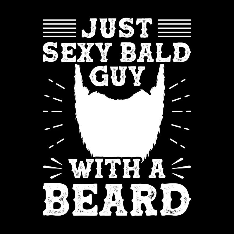 Homme chauve barbu