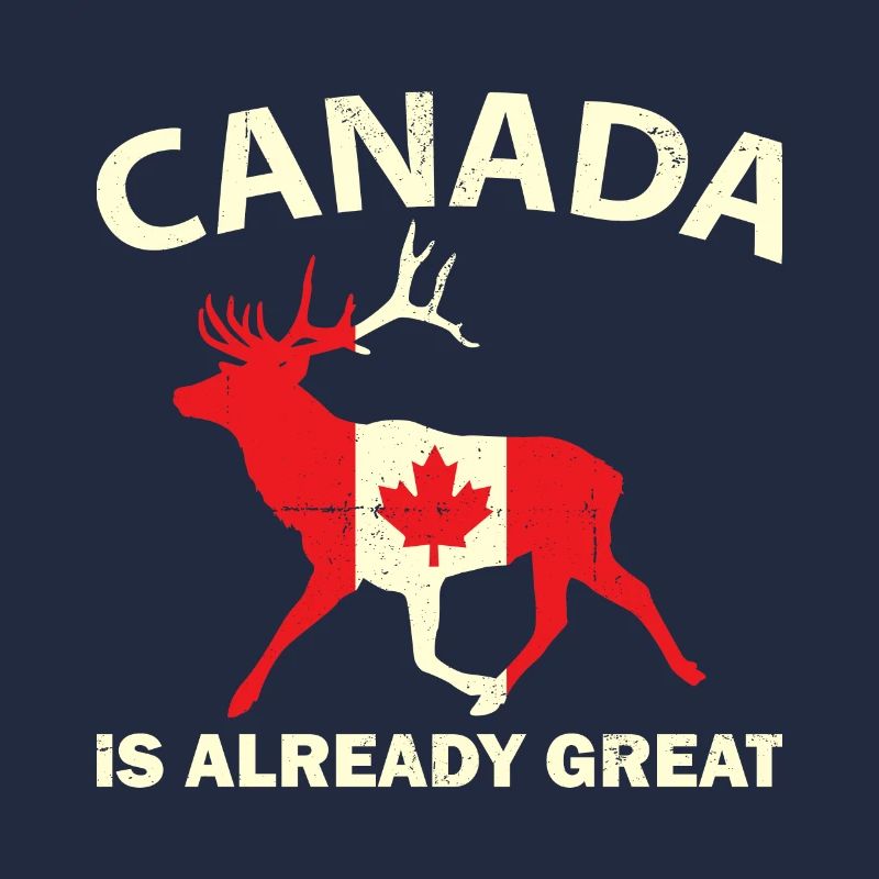 CERF AVEC CANADA FLAG CANADA EST DÉJÀ GRAND