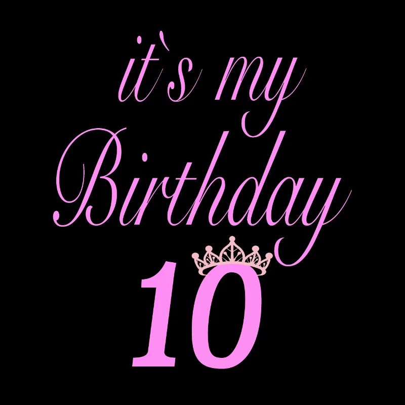 10. Geburtstag Geschenkidee T-shirt Mädchen
