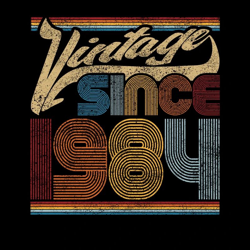 Vintage Since 1984 Geschenk Zum 37. Geburtstag