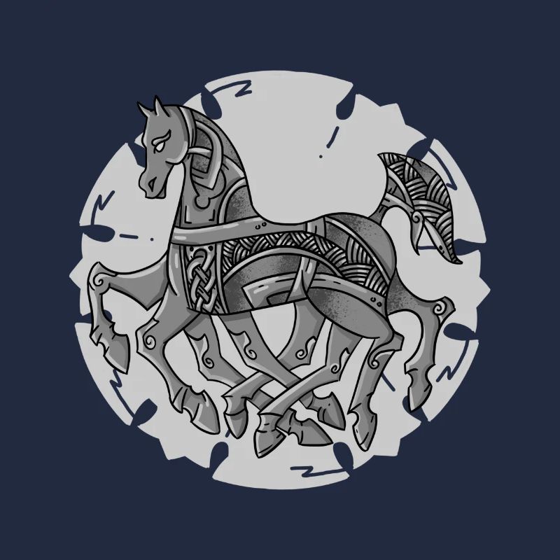 Odins Pferd Sleipnir ein cooles Wikinger Design