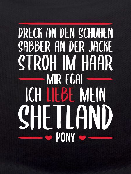 Shetland Pony Shetty Liebe Geschenk