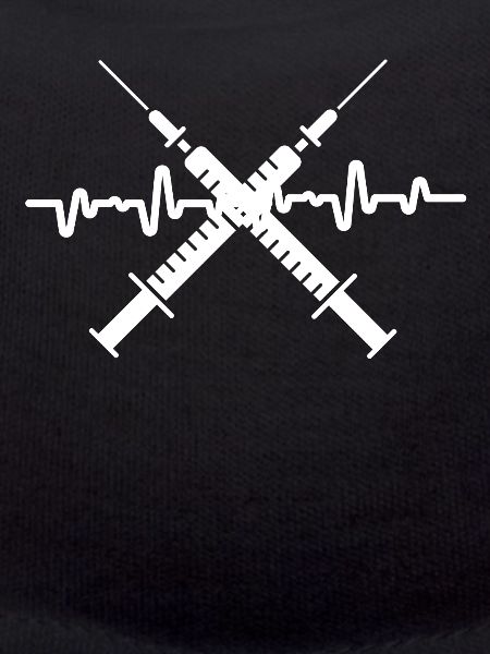Medical syringe Crossed