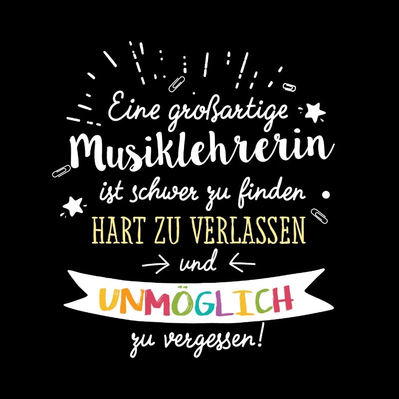 Großartige Musiklehrerin Spruch Abschied Geschenk