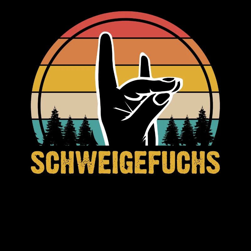 Schweigefuchs Lehrer Retro Geschenkidee