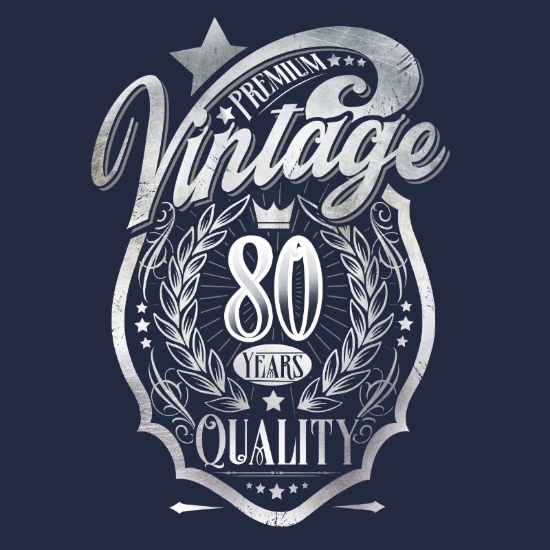 80. Geburtstag Vintage