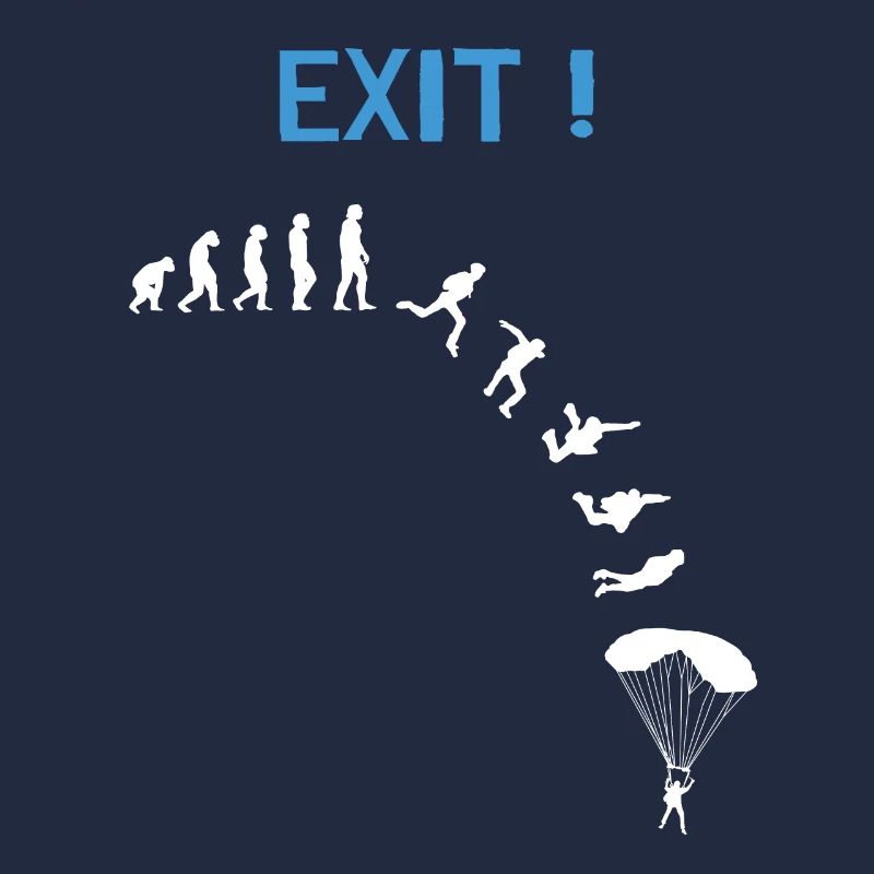 Skydiver Evolution Fallschirmspringer