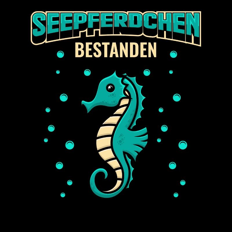 Seepferdchen bestanden Junge Sohn Kinder Geschenk