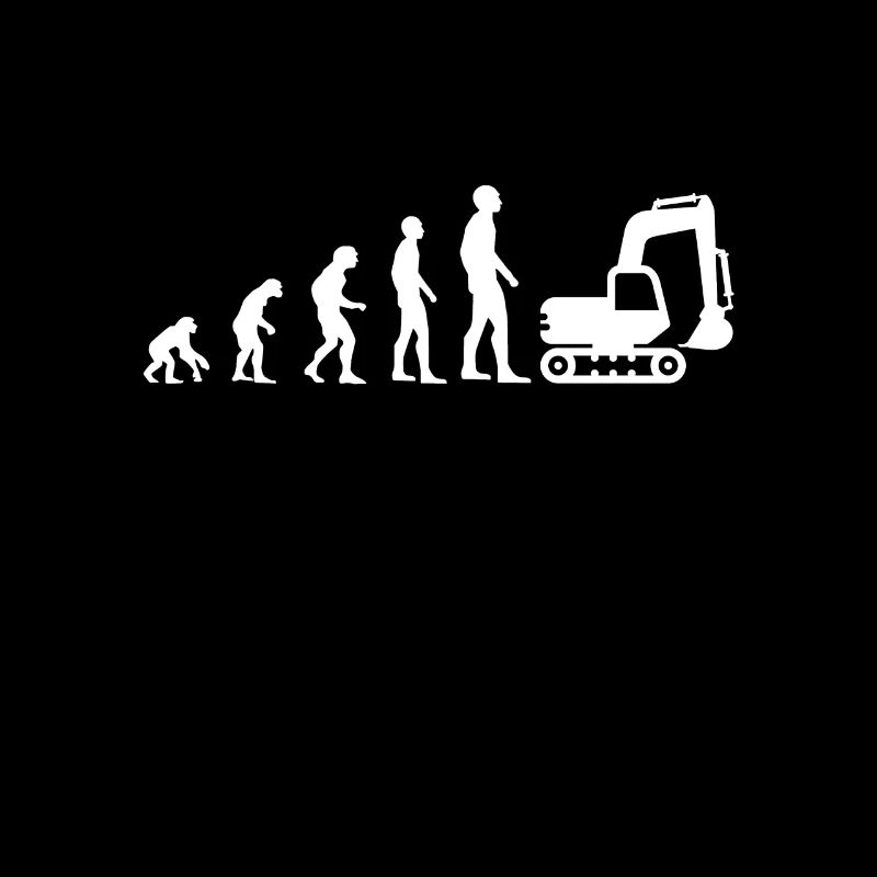 t shirt evolution pelleteuse humour engin chantier