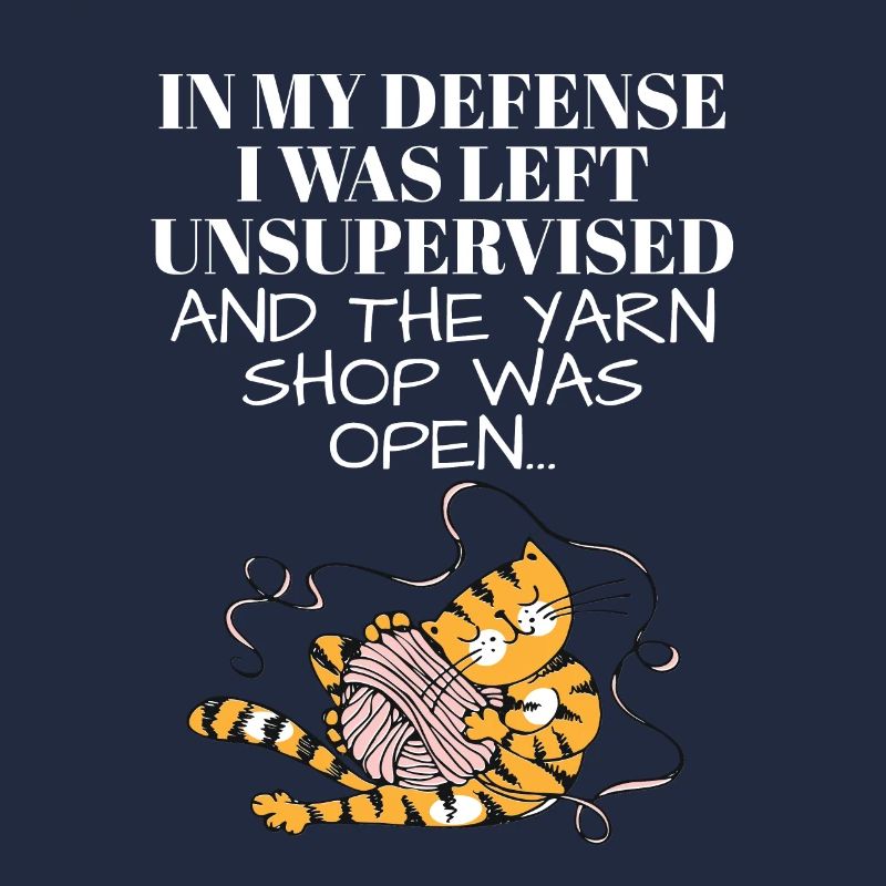 Left Unsupervised and Yarn Shop Open Knitting
