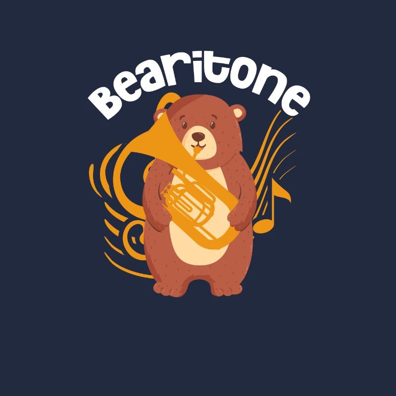 Baritone Bear Baritone Horn Musician Gift