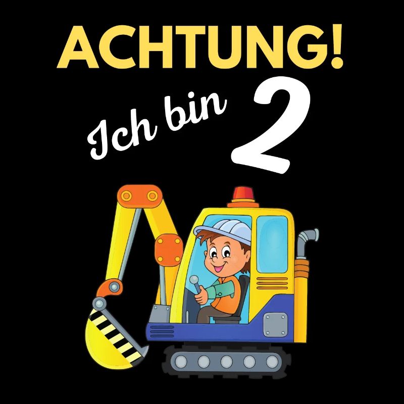 2 Jahre 2. Geburtstag Bagger Kindergeburtstag