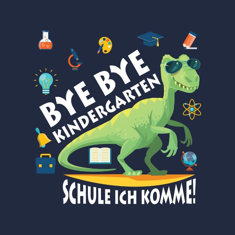 Bye Kindergarten Abschied 1. Klasse Jungs Mädchen
