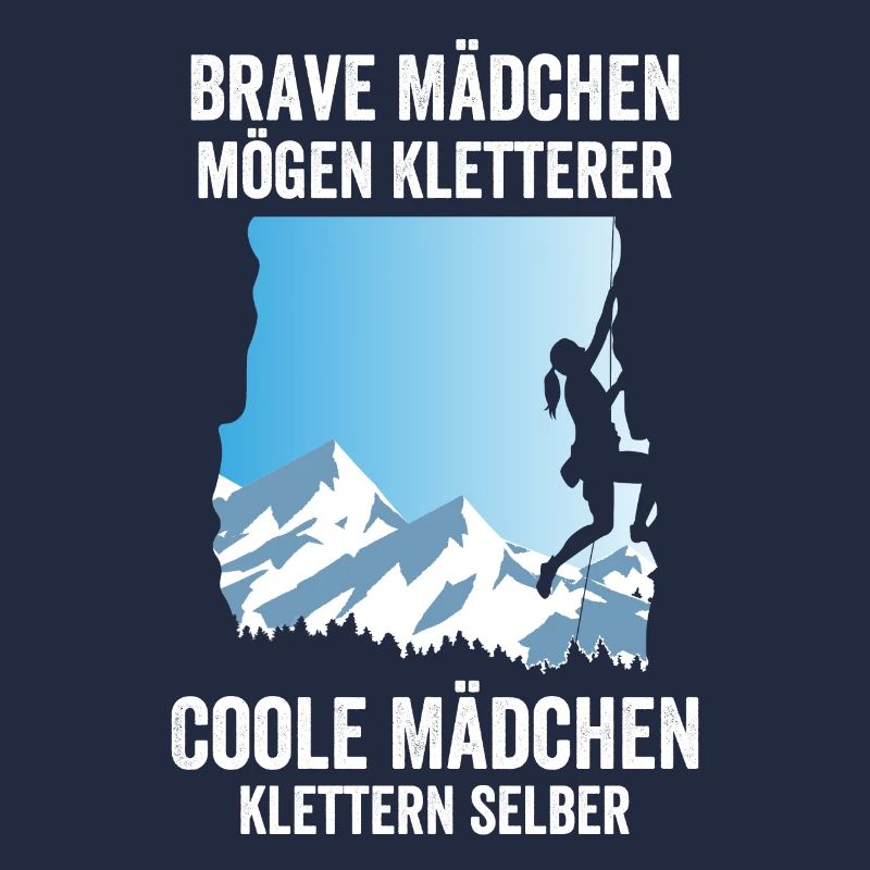 Brave Mädchen, Kletterer Coole Mädchen klettern Mä