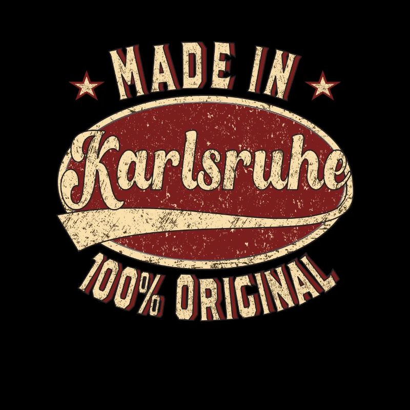 Made in Karlsruhe 100 % original Karlsruher retro