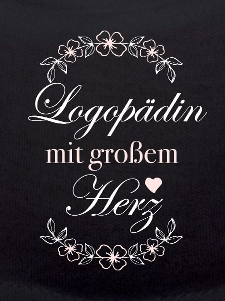 Geschenk Logopädin mit großem Herz