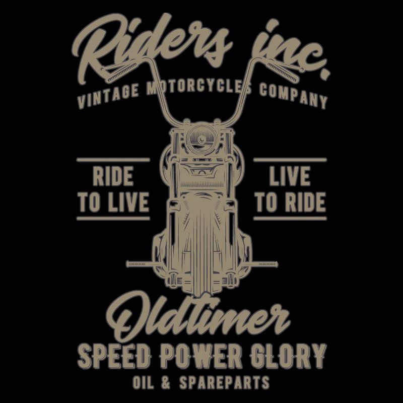Chopper Bobber Motorcycle . Motorcyclist. Biker