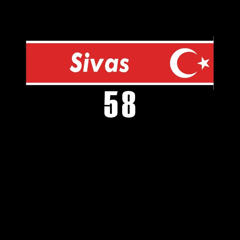 58 Plaque d’immatriculation turque de Sivas en cadeau