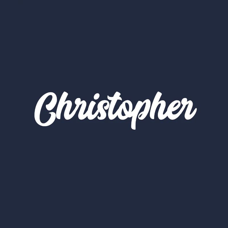 Christopher Custom Text Birthday Name