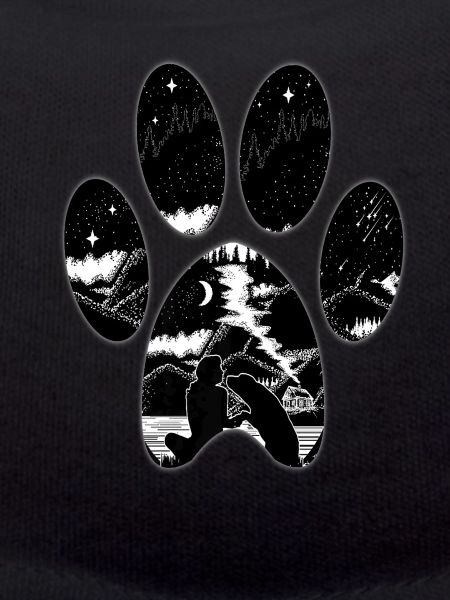 Camping And Dog Tshirt