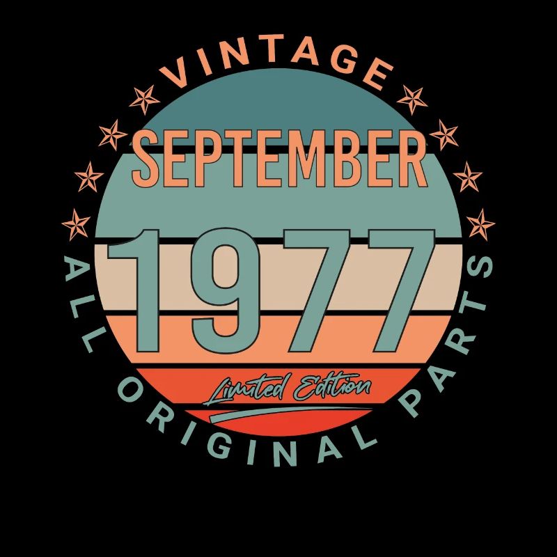 Septembre 1977 Idée de cadeau vintage